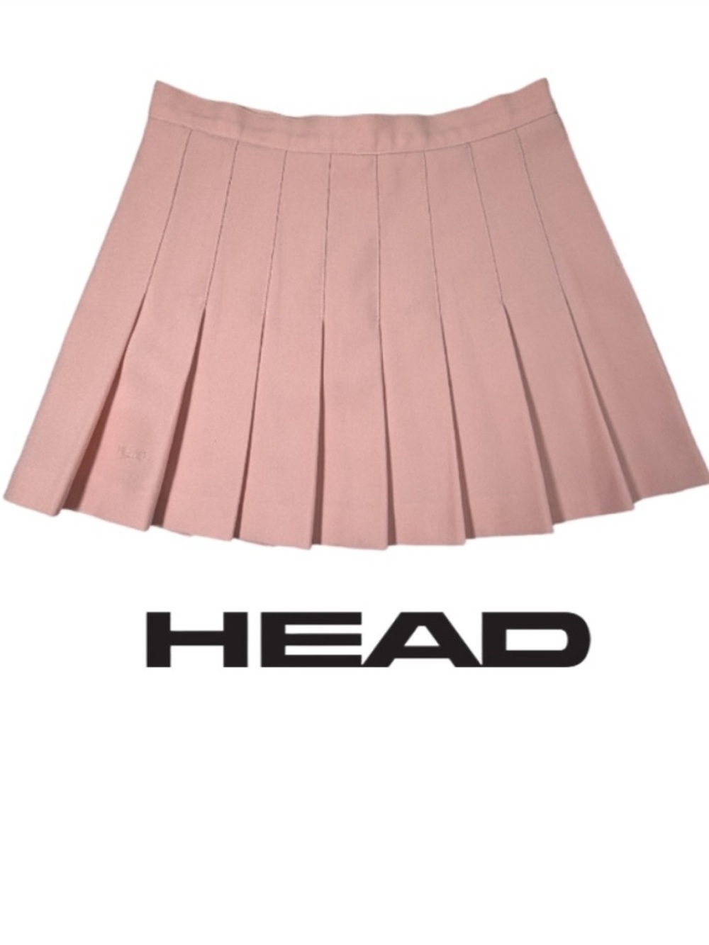 HEAD | VTG Pleated Tennis Skirt Light Pink Classic Sporty Summer Resort Girly